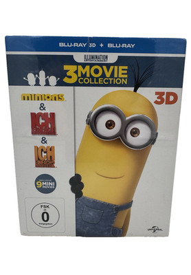 Minions 3 Movie Collection Bluray 3D 2D ich einfach unverbesserlich 1 und 2
