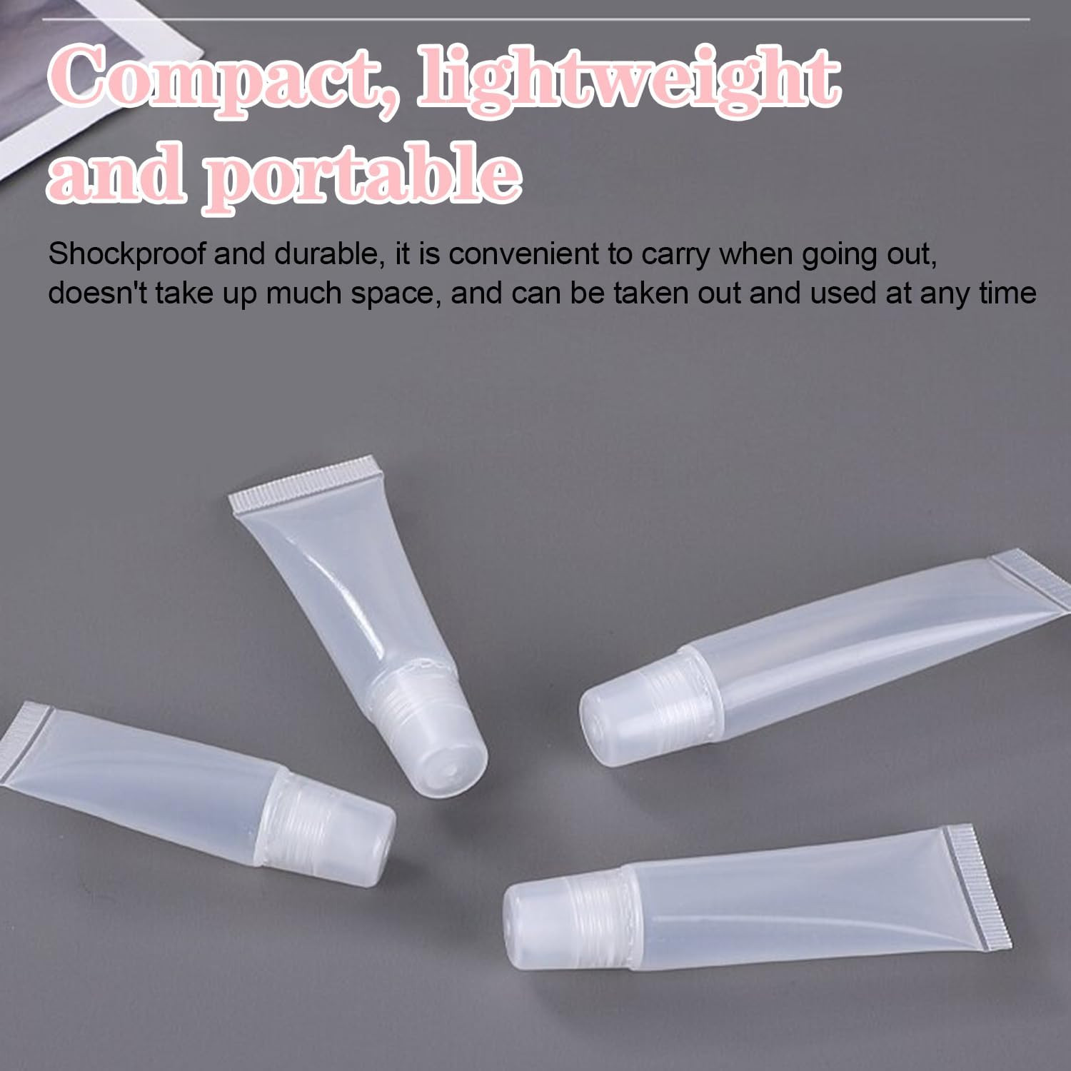 Empty Lip Gloss Tubes Empty 15Ml Clear Lip Balm Containers Empty Lip Balm Tubes 