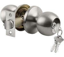 BESTTEN Keyed Entry Door Knob with Lock, Heavy Duty Interior and Exterior Door