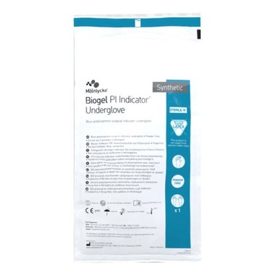 Biogel  PI Indicator Polyisoprene Surgical Underglove, Size 7.5, Blue