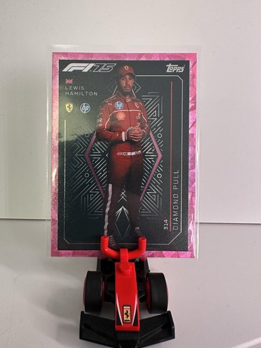 2025 Topps Turbo Attax Formula 1 Lewis Hamilton Diamond Pull Pink Parallel