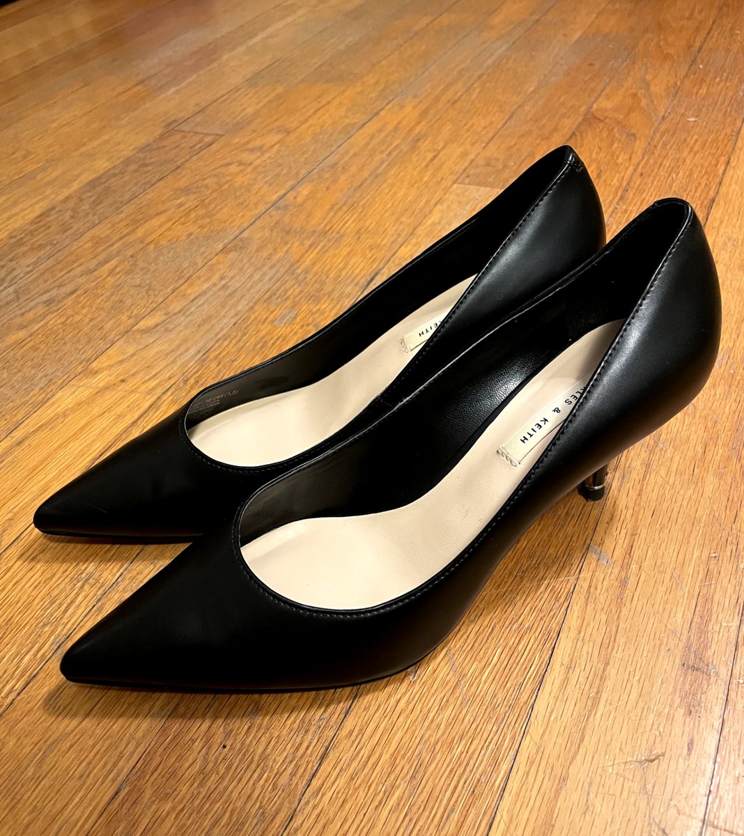 ポンプ Charles & Keith Black Stiletto Pumps 2.5 Inch / US Size 8 / Barely