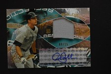 Rocco Baldelli 2004 Upper Deck Reflections Game Used Jersey Autograph Gold /15