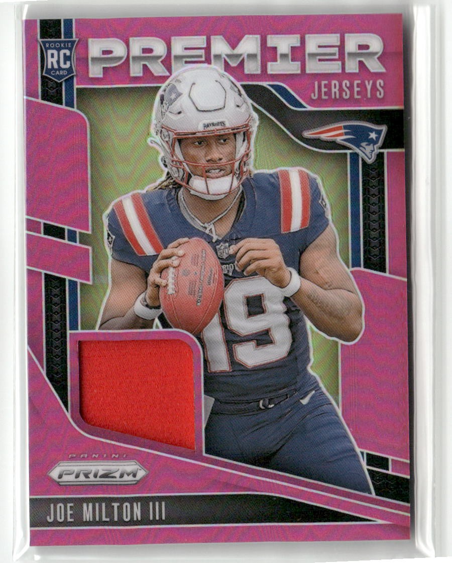 2024 Prizm #PJ-JMN Joe Milton III Rookie Premier Jerseys Patch Pink