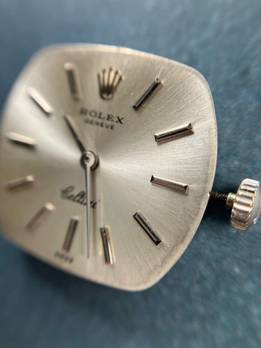Original Rolex Cellini esfera plateada y cal. Movimiento 1600 funcionando - Imagen 4 de 4