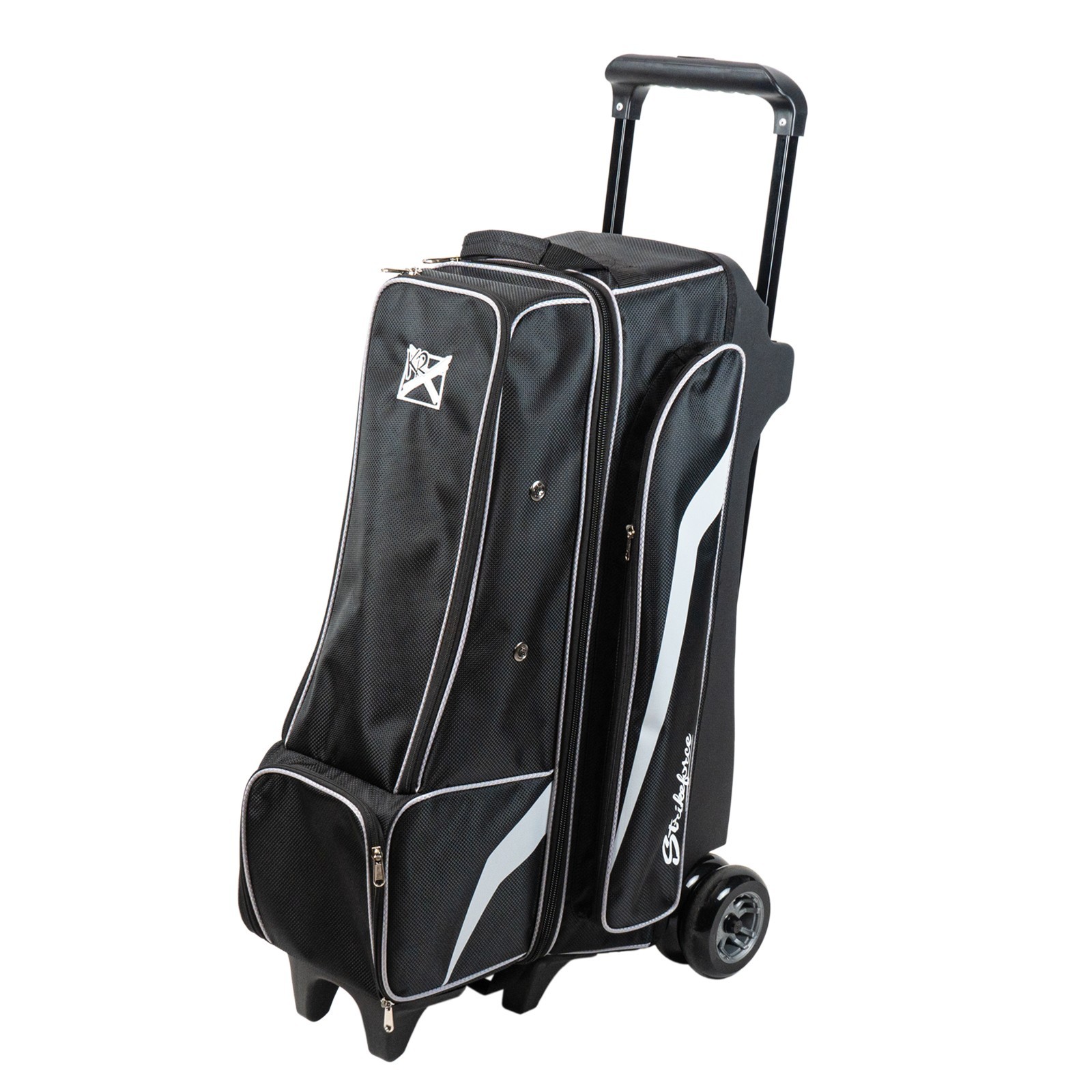 KR Strikeforce Cruiser Black/Silver 4x4 Inline 4 Ball Roller