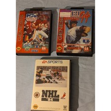 Sega Genesis Sports Game Lot NFL Football 94 RBI Baseball 94 NHL 94 Tested