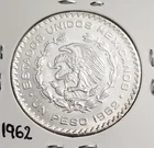Photo of a 1962 Mexico Un Peso Silver from an eBay listing that sold on Jul 11, 2026