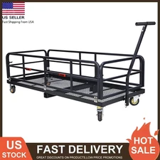 750 LBS Hitch-Mounted Cargo Basket Folding Vehicle Cargo Carrier Fit 2" Receiver