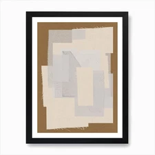 Fabric Collage No.7 Art Print Framed Wall Art Poster Canvas Print Picture