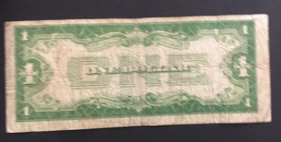 1934 $1 One Dollar Silver Certificate FUNNY BACK GA Block - Image 2 of 2