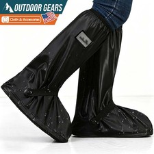 Unisex Waterproof Rain Shoe Covers Reusable Anti-slip Overshoes Boots Protector