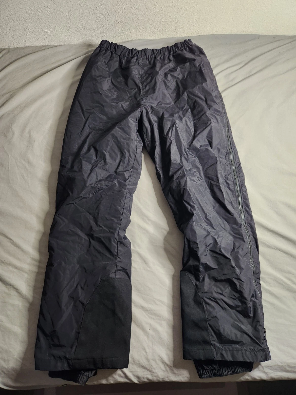 Vintage Columbia Snow Pants Mens Size 2XL Tall Black Fleece Lined Nylon NEW