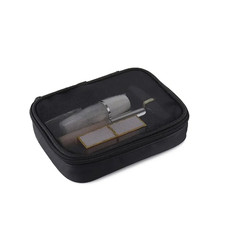 Donna Borsa Makeup con Zip Cosmetico Trasparente Rete Casual Portatile Accessori