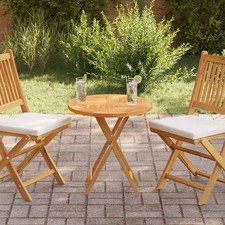 Piano Tavolo in Legno Massello di Teak Rotondo 2,5 cm 60 cm
