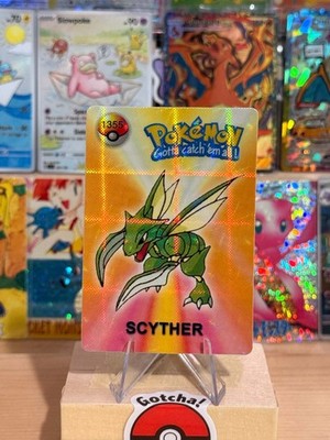 Classic 1999 Pokemon Vending Prism Sticker - Scyther Gallery #1355 - Charizard