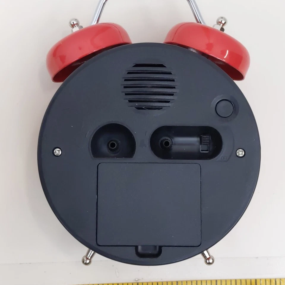 Wacky Wakers Cowboy Cat Alarm Clock Red Meowing Kitty Novelty Twin Bell Retro - Image 4 of 4