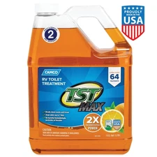 TST MAX RV Toilet Treatment Septic Safe Orange,Easy To Install 1 Gallon (41197)