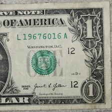 Anniversary/Birthday Note Fancy Serial Number June 16th 1967