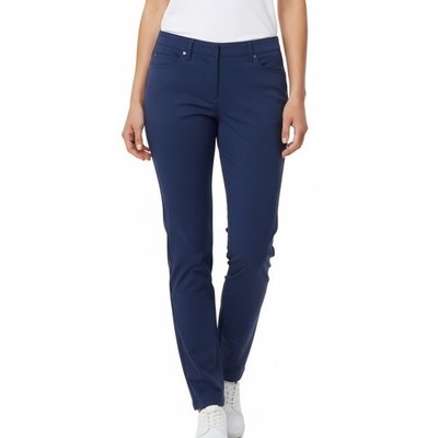 Peter Millar Navy Blue Women's Golf Pants 12 100% Polyester Athleisure Casual