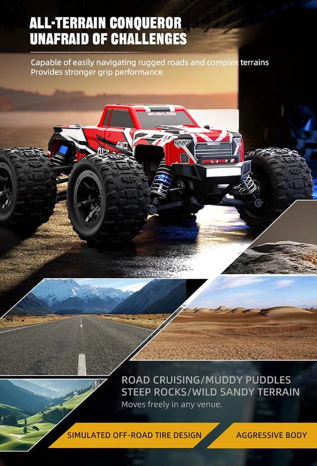 JJRC 4WD 2.4G 40Km/h High Speed brushless Motor Remote Controller Off-Road Car - Image 4 of 4