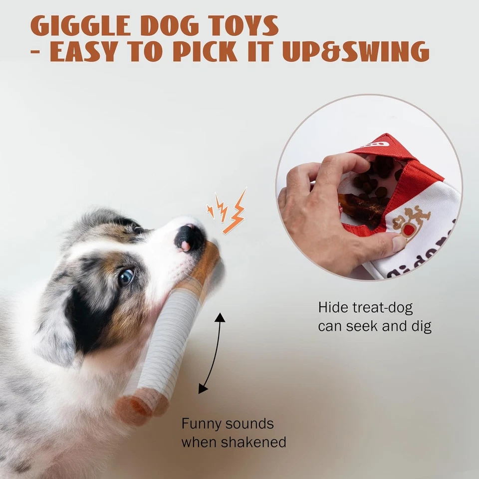 Cigarette Dog Toy, Squeaky Cigar Toys, Funny Interactive Dog Toy Squeaky Cigar - Image 4 of 4