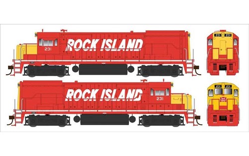 Bowser ~ Escala HO ~ GE U25B Fase IV ~ Estándar DC ~ Rock Island #227 ~ 25165 | Zustand: New