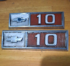 1965-66 Chevy 10 Emblems Vintage Original Set Of 2 Part 3856094 1965-66 Chevy 10 Emblems Vintage Original Set Of 2 Part 3856094