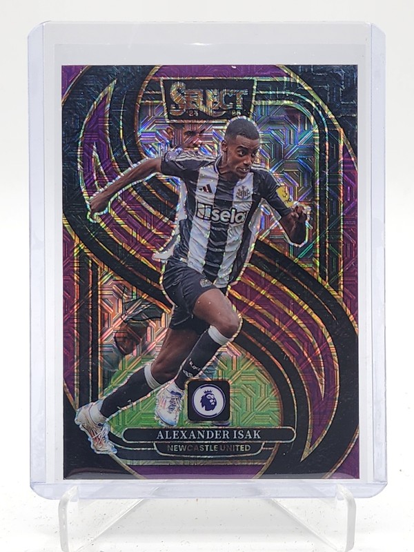 ALEXANDER ISAK 2024-25 SELECT PREMIER LEAGUE MEZZANINE PURPLE MOJO #186 Q5902