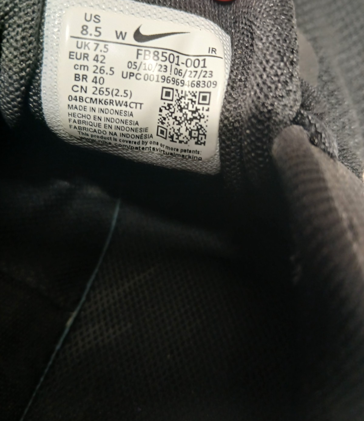 Nike Men's Revolution Running Shoes Black/Black Size 8.5W Athletic thumbnail 7