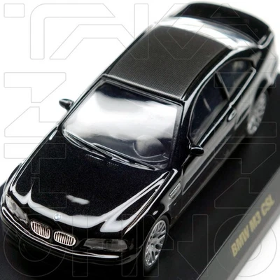 BMW E46 M3 CSL Coupe Sport Lightweight 2003 KYOSHO 1:64 Black Sapphire Metallic - Image 1 of 4