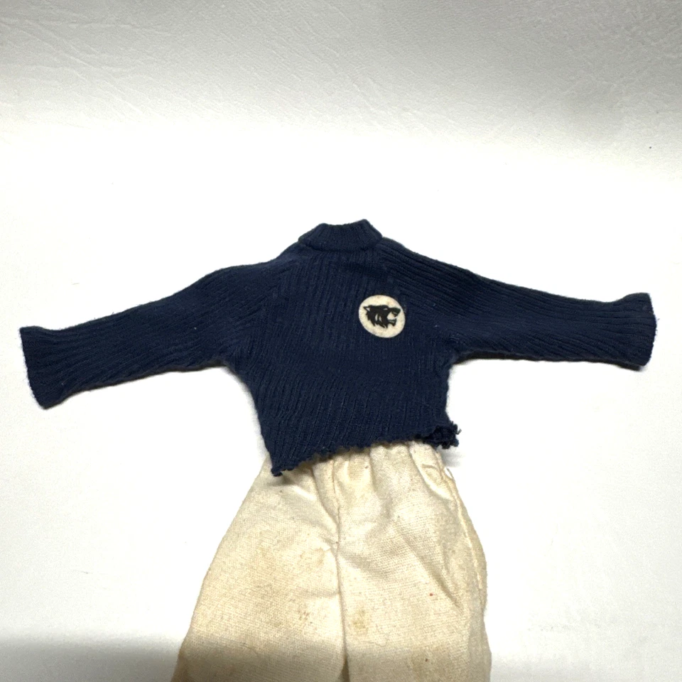 Conjunto de comandante Big Jim Wolf Pack vintage años 70 logotipo camisa con pantalones Foto 2 de 4