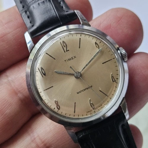 Very Nice Timex Marlin 1967 Mens Mechanical Vintage Watch Working