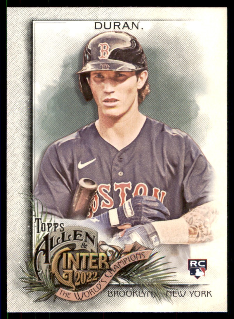 2022 Topps Allen & Ginter Jarren Duran Rookie Boston Red Sox #110