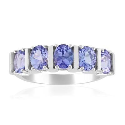 Tansanit Sterling Silber Ring- Echtschmuck