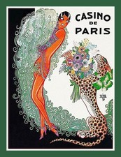 JOSEPHINE BAKER at Casino de Paris - Zig Art Image - BIG MAGNET 3.5 x 5 in