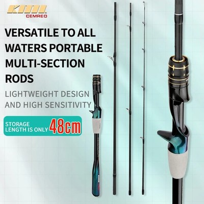 CEMREO RS-P Carbon Travel Rod, Multisection Design for Spinning & Casting