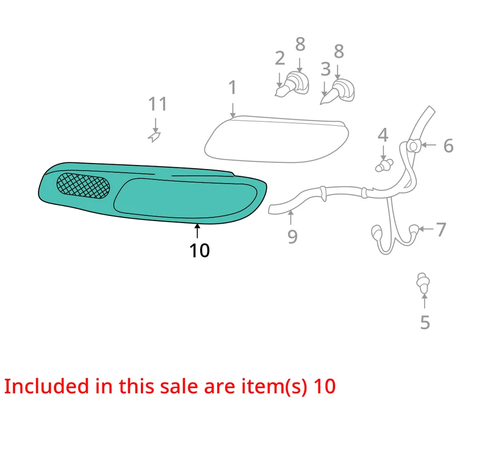2002-2004 CHEVROLET GMC TRAILBLAZER EXT TRAILBLAZER BEZEL ASM HDLP 15015697 NOVO - Imagem 2 de 3
