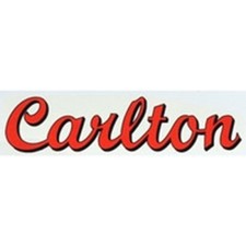 CARLTON downtube script with 3-D effect