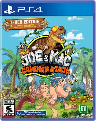 New Joe and Mac: Caveman Ninja T-Rex Edition - PlayStation 4