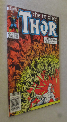 Thor #344 Newsstand (Marvel 1984) 1st Malekith