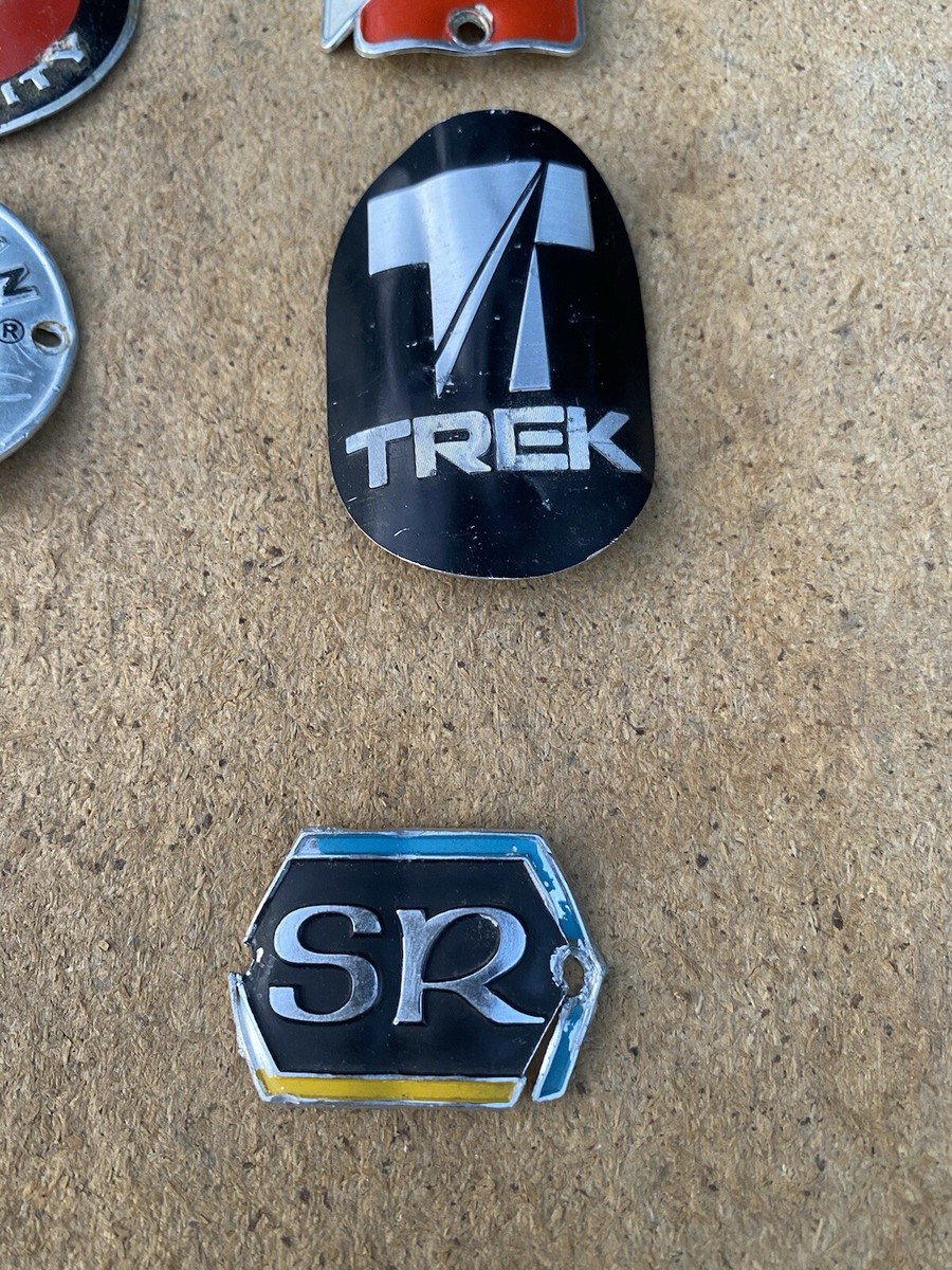 Lot Vtg Bicycle Head Badges Sears Schwinn Univega Nishiki SE