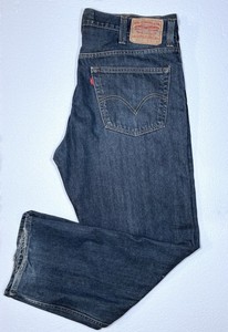 Jeans Levis 505 Azul Regular Fit Straight Leg medio-oscuro Wash para hombre  40x30 | eBay