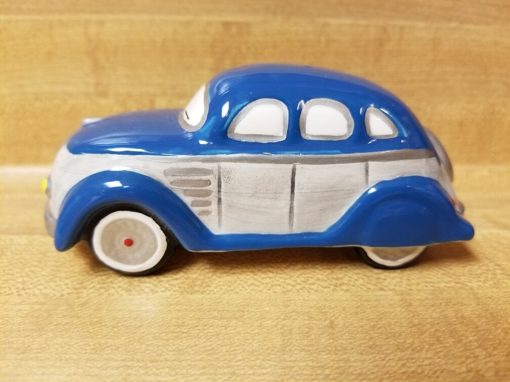 Department 56 Snow Village - Classic Cars - Blue Sedan #5457-7