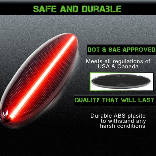 97-04 C5 Corvette Tail Lights LED Halo, 3rd Brake Light, LED Side Markers SMOKED - Picture 11 of 12