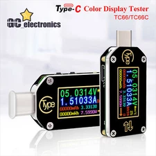 TC66/TC66C Type-C PD Trigger Voltmeter Ammeter Voltage Current Meter USB Tester