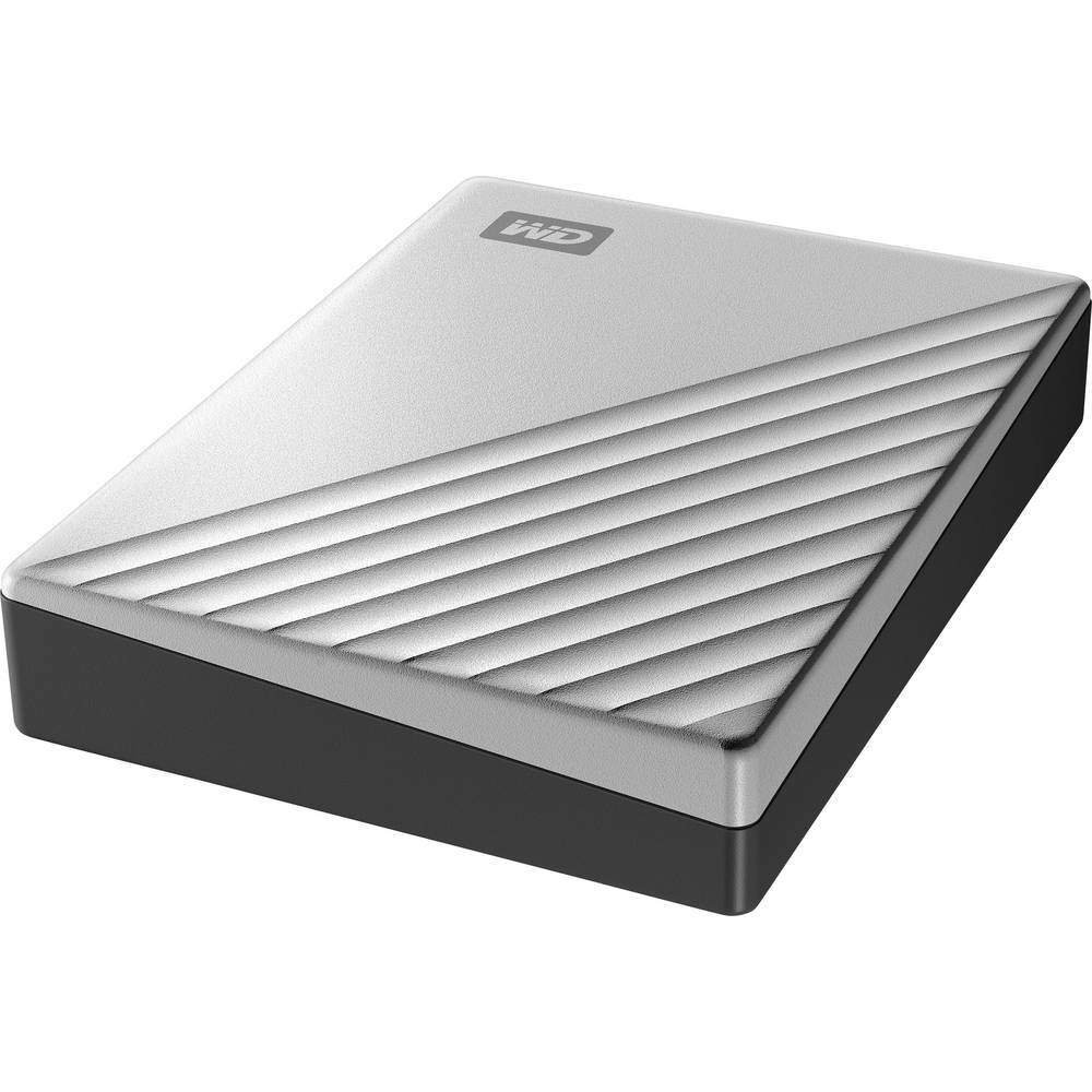 Disque dur externe 4 TB WD My Passport Ultra, élégance en aluminium argenté pour nomades