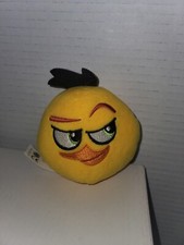 2021 Burger King Kids Meal ANGRY BIRD Yellow ROVIO Plush Toy Chuck Fast Funny