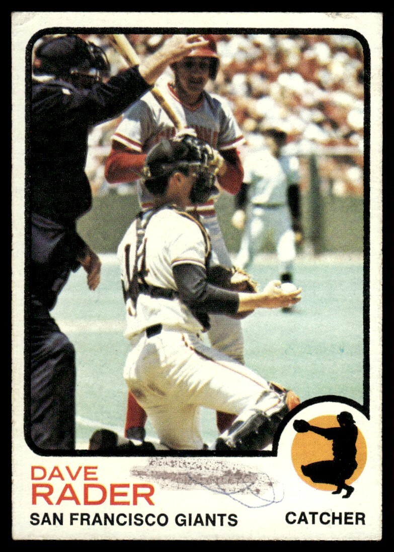 1973 Topps Dave Rader San Francisco Giants #121