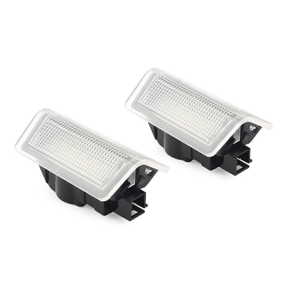 Pair Car Step Courtesy Door White Lights White Fit Mercedes Benz B C E
